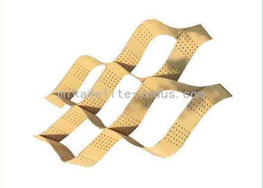 Plastic Gravel Stabilizer Typar Geocell , Sand Color Geoweb Geocell For Slope Protection
