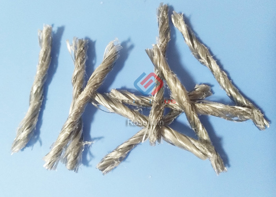 Grey Color Polypropylene Twisted Bundle Concrete Reinforcement Fiber